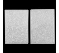 HICOHAND Carpeta de plástico 3D para repujado, 2 unidades, plantillas de estampado de flores para manualidades, tarjetas de papel, decoración de álbumes de fotos, álbumes de fotos, manualidades,