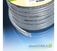 HICON Ambience 2x 4MM ² Ofc Clase 6 Cable de Altavoz Plateado Desde 1m HIA-240