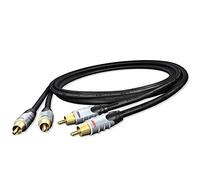Hicon Ambience HIA-C2C2-0150 - Cable RCA (1,5 m, apantallamiento triangular, 150 cm)