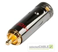 HICON HI-CM09 Conector RCA Blanco + Rojo 4 Piezas High End | HI-CM09 NTL + RED