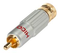 HICON HI-CM13 RCA Cinch Enchufe Rojo Con Doble Bloqueo 1:1
