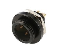 Hicon HI-XMEM3-HD-B - Enchufe empotrable (3 pines, IP67, rosca macho)