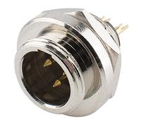 Hicon HI-XMEM3-HD - Enchufe empotrable (3 pines, IP67, rosca macho)