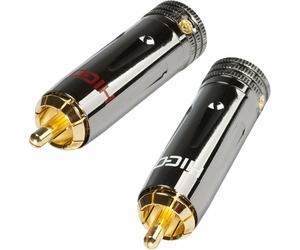 HICON HIS-CM09 Enchufe Rca High End Rca 2er Par Pressspangen-Verriegelung