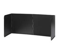 hicoosee Protector contra Salpicaduras, Protector Salpicaduras Pared Antisalpicaduras Cocina Plegable 3 Caras Escudo Pantalla Antiadherente de Tres Lados, Negro-L