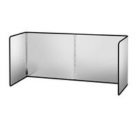 hicoosee Protector contra Salpicaduras, Protector Salpicaduras Pared Antisalpicaduras Cocina Plegable 3 Caras Escudo Pantalla Antiadherente de Tres Lados, L