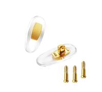 Hicycle2 Almohadillas para la nariz de repuesto para gafas de sol Gucci, almohadillas de silicona para la nariz (dorado)