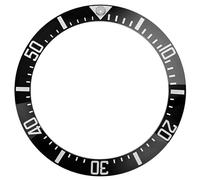 HiCycle2 Bisel de repuesto para reloj Rolex Deepsea Sea Dweller de 44 mm 116660 126600 136668 grabado azul Lum bisel de cerámica unidireccional Turing Dive Bisel, En Blanco Y Negro, 40.0mm X 31.6 mmX