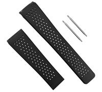 HiCycle2 Correa de goma de 22 mm de repuesto para Tag Heuer Carrera Calibre 36 F6016, cierre superior, color negro