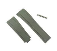 HiCycle2 Correa de reloj de goma de silicona de repuesto para Rolex Datejust Daytona Submariner GMT 20 mm, 20mm, Acero inoxidable, Ágata