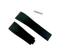 HiCycle2 Correa de reloj de goma de silicona de repuesto para Rolex Datejust Daytona Submariner GMT 20 mm, 20mm, Acero inoxidable, Ágata