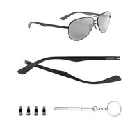 HiCycle2 Gafas de sol Brazos Templos Reemplazo para Ray Ban RB8313 Sungalsses Temple Brazos Fibra de Carbono 8313M, Balck