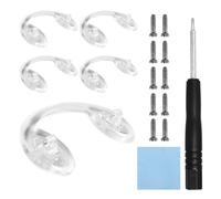 HiCycle2 Gafas en forma de U, almohadillas de nariz atornilladas, 5 pares con 4 tornillos, 1 destornillador y paño de limpieza