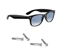 HiCycle2 Juego de 4 tornillos de repuesto plateados para gafas de sol Ray-Ban Aviator New Wayfarer RB2140 RB2168 RB4168 (juego de 4 unidades)