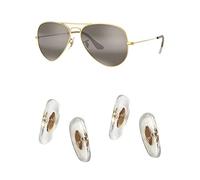 HiCycle2 - Juego de reparación de gafas de sol para aviador RB3025, RB3539, RB3026, RB3447, RB4263, RB3548, RB3716, RB3816, RB3548N, con clip, bolsa de gafas de sol, Gold