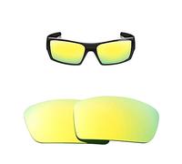 HiCycle2 Lentes de repuesto para gafas de sol Oakley Gascan OO9014 de 60 mm con paño para lentes, dorado, Oakley Gascan width millimeters