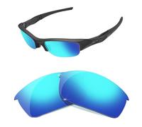 HiCycle2 Lentes de repuesto polarizadas de espejo para Oakley Flak Jacket, múltiples opciones, azul, 55mm