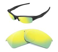 HiCycle2 Lentes de repuesto polarizadas de espejo para Oakley Flak Jacket, múltiples opciones, dorado, 55 mm