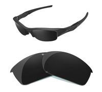 HiCycle2 Lentes de repuesto polarizadas de espejo para Oakley Flak Jacket, múltiples opciones, Negro, 55mm