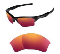 HiCycle2 Lentes de Repuesto Polarizadas para Gafas de Sol Oakley Half Jacket 2.0 XL OO9154 - Varias Opciones, rojo oscuro