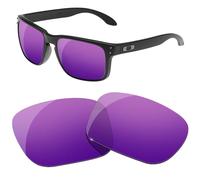 HiCycle2 Lentes de repuesto polarizadas para gafas de sol Oakley Holbrook XL OO9417 de 59 mm, múltiples opciones, Purple, nothing