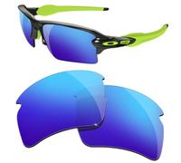 HiCycle2 Lentes de sol de repuesto para Oakley Flak 2.0 XL OO9188, múltiples opciones, azul hielo, 55 mm (larghezza sola)