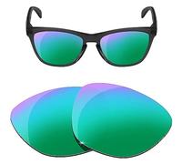 HiCycle2 Lentes de sol de repuesto para Oakley Frogskins OO9013 - Múltiples opciones, verde, nothing