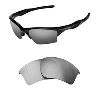 HiCycle2 Lentes polarizadas de repuesto para gafas de sol Oakley Half Jacket 2.0 XL OO9154 - Varias opciones, plata