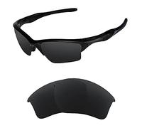 HiCycle2 Lentes polarizadas de repuesto para gafas de sol Oakley Half Jacket 2.0 XL OO9154 - Varias opciones, Negro