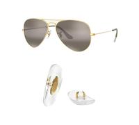 HiCycle2 Ray-Ban - Almohadillas nasales de repuesto para Aviator RB3025 RB3539 RB3026 RB3447 RB4263 RB3548 RB3716 RB3816 RB3548N kits de reparación de lentes de sol con clip, bolsa de gafas de sol