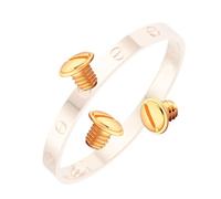 HiCycle2 Tornillos de repuesto para pulsera Cartier Love TQ 3 piezas (oro rosa)
