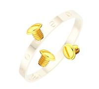 HiCycle2 Tornillos de repuesto para pulsera Cartier Love TQ, 3 unidades, 4.2*3.4*2.3, Acero inoxidable