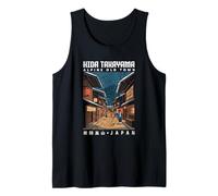 Hida Takayama Alpine Town Japón Kanji Personaje Souvenir Camiseta sin Mangas