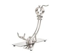 Hidalgo Soporte Jamonero Afinox con Cabezal Giratorio Modelo X con semiesfera Pectus y Base de Acero INOX Plegable