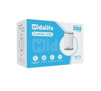HIDALIFE Recambios compatibles con cubos de pañales Dekor Classic, bolsas de basura desechables, forros de repuesto extra gruesos, capacidad para hasta 3960 pañales (paquete de 8)