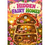 Hidden Fairy Homes Coloring Book: Whimsical Fantasy Houses, Cozy Mushroom Cottages, Fairycore Gardens and Magical Coloring Pages for Adults, Teens and Kids