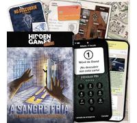 Hidden Games Escena del Crimen: A Sangre Fría, Juego crímenes Interactivo 4-6 Jugadores, App Browser + Audio, ¡Twist Asesino Inesperado!