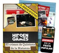 Hidden Games Escena del Crimen - El Crimen de Quintana de la Matanza - Español - Juego Realista de escenas del Crimen, emocionante Juego de Detectives, Juego Escape Room