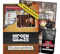 Hidden Games Escena del Crimen: Un Plan, crimenes imperfectos, Exit Juego de Mesa de Misterio y Detectives cooperativo en prisión, 1-6 Jugadores, a Partir de 14 años, en español.