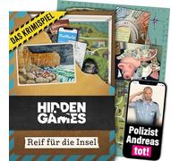 Hidden Games Juego de Escena del Crimen - Reif für Die Insel - Alemán - Juego de Crimen Realista, emocionante Juego de Detective, Escape Room
