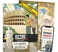 Hidden Games Lugar del delito -La Espada perdida - versión Italiana - Juego Realista de la Escena del Crimen, sé un Detective, Juego de la Sala de Escape, Resolve un Caso