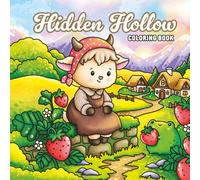 Hidden Hollow: A Whimsical Coloring Book with Cute Farm Animals and Magical Village Scenes.: 45 Unique Illustrations for All Age.