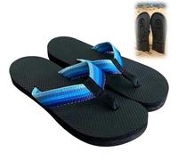 Hidden Penis Flops, Funny Dick Flops, Parody Creative Penis Slippers, Summer Beach Comfort Non Slip Sandal, Men's Beach Sandals (45 EU,Blue)