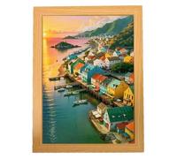 Hidden Picture Frame Safe - Secret Hiding Storage Box, Wall Art Security Container for Cash Jewelry Charms, Low Profile Design | Home Safety Storage Solution for Valuables Family Friends