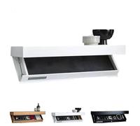 Hidden Shelf Safe, Magicflap Wall Shelf with Hidden Secret Compartment, Hidden Compartments for Living Rooms or Office (White)