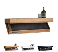 Hidden Shelf Safe, Magicflap Wall Shelf with Hidden Secret Compartment, Hidden Compartments for Living Rooms or Office (Wood)
