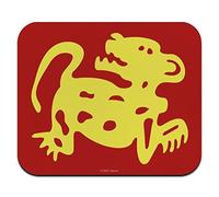 Hidden Temple Red Jaguars - Alfombrilla de mouse delgada de perfil bajo