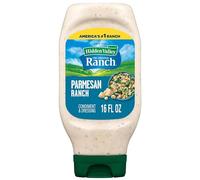 Hidden Valley Condimento y aderezo Parmesan Ranch, botella fácil de apretar, 16 onzas líquidas (el paquete puede variar)