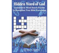 Hidden Word of God,Crossword & Word Search Puzzles to Strengthen Your Bible Knowledge: Crossword and word search with easy to read print about Bible ... | Gift for vacations, holidays and free times