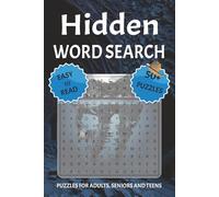 Hidden Word Search Puzzle Book: Word Searches with Easy to Read Print about Hidden, Mystery, Thriller and More | 6x9 inches, 110 Pages | 50+ Puzzles | Gift for Vacations & Holidays.